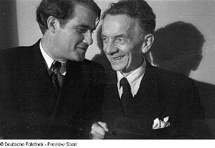 Porträtaufnahmen des Schauspielers Erich Ponto : Gruppenbild mit dem Dirigenten Joseph Keilberth