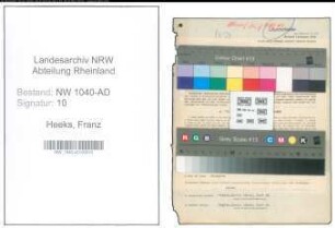 Entnazifizierung Franz Heeks , geb. 23.06.1901 (Kreisinspektor)