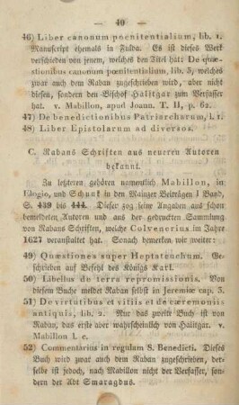 C. Rabans Schriften aus neueren Autoren bekannt.