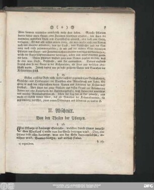 II. Abschnitt. Von den Theilen der Pflanzen.