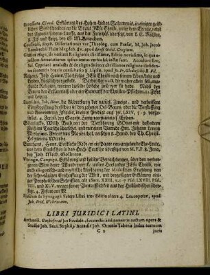 Libri Juridici Latini. - Teutsche Juristische Bücher.