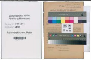 Entnazifizierung Peter Rommerskirchen , geb. 11.02.1893 (Kohlenhaendler)