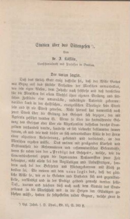 25-94 Studien über das Sittengesetz : zweiter Artikel