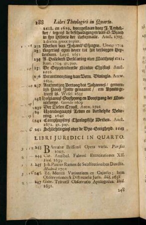 Libri Juridici In Quarto.