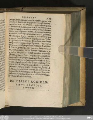 De Tribus Accidentibus Propositionum.