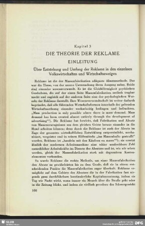 Einleitung. Über Entstehung und Umfang der Reklame in den einzelnen Volkswirtschaften und Wirtschaftszweigen