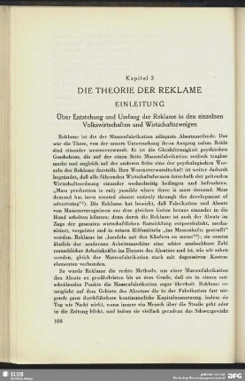 Einleitung. Über Entstehung und Umfang der Reklame in den einzelnen Volkswirtschaften und Wirtschaftszweigen