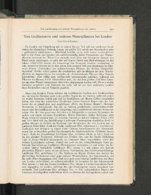 Von Laichkräutern und anderen Wasserpflanzen bei Lunden.
