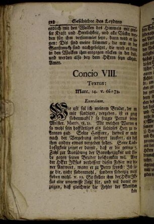 Concio VIII. Textus: Marc 14. v. 66 - 72.