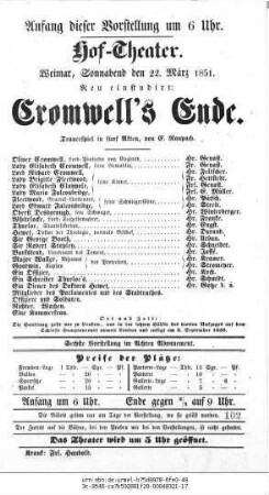 Cromwell's Ende