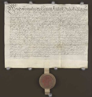 1720 Apr. 24. Lehnsbrief des Bischofs zu Paderborn für Kleinsorgen über den Moeshagen bei Hovedissen.
