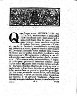 Ad generosissimum dominum Christianum Siegfridum a Plessen de foederibus commerciorum in Academia Lipsiensi ... disputantem, Georgii Henrici Ayreri epistola propemtica qua simul in cambialis instituti vestigia apud Romanos inquiritur