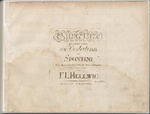 Ouverture aus der Oper Die Vestalinn