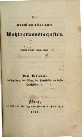 Die deutsch-amerikanischen Wahlverwandtschaften, 3,2