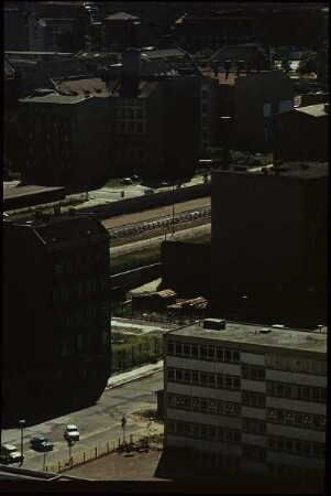 Berlin, Zimmerstraße. Stadtteilansicht mit Reinhold-Huhn-Straße