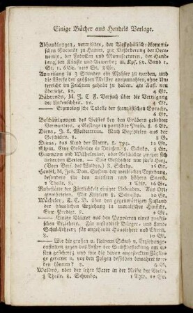 Einige Bücher aus Hendels Verlage.