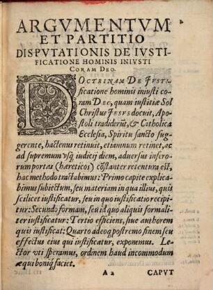 De iustificatione hominis iniusti coram Deo