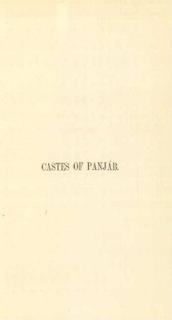 Castes of Panjáb