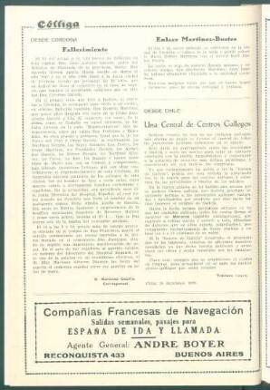 Desde Córdoba : Fallecimiento