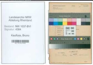 Entnazifizierung Bruno Kaulfuss , geb. 05.08.1893 (Kaufmann)