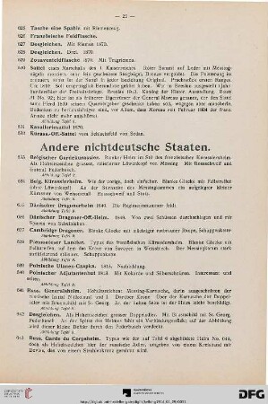 Andere nichtdeutsche Staaten (Nr. 633-652)