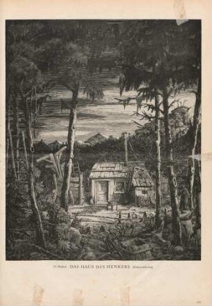 "Das Haus des Henkers (Federzeichnung)"