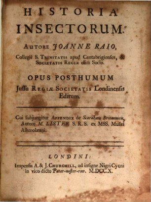 Historia Insectorum