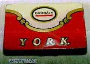 Blechdose für 25 Stück Zigaretten "GARBATY YORK"