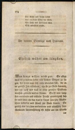 174-186, Am neunten Sonntage nach Trinitatis.