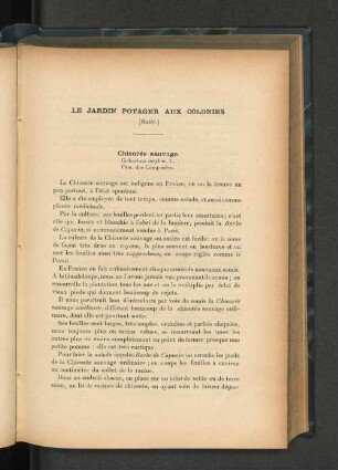 Le jardin potager aux colonies