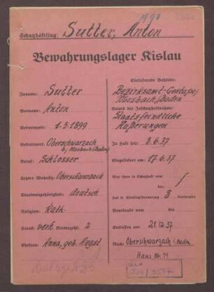 Sutter, Anton