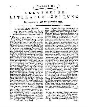 Kritische Beyträge zur neuesten Geschichte der Gelehrsamkeit. Bd. 1, St. 1. [Hrsg. v. J. P. A. Müller]. Leipzig: Hertel 1786