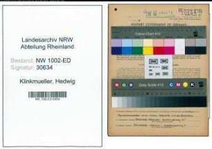 Entnazifizierung Hedwig Klinkmueller, geb. 25.03.1890 (Lehrerin)