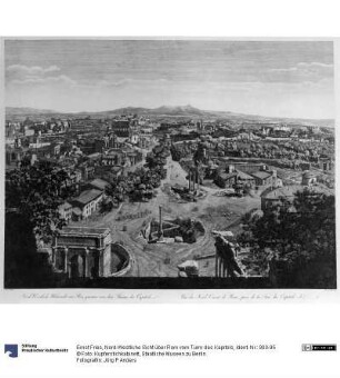 Nord-Westliche Sicht über Rom vom Turm des Kapitols