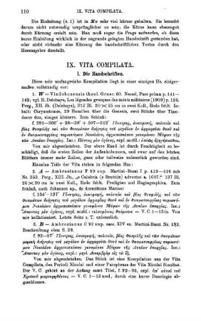 IX. Vita Compilata