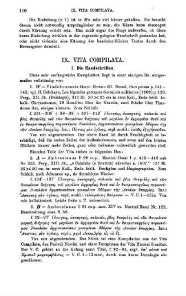IX. Vita Compilata