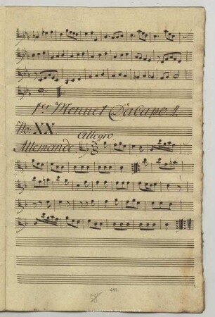 20. Anonymus, Allemande, F-Dur