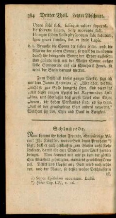 Schlußrede.