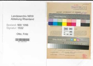 Entnazifizierung Fritz Otto , geb. 05.09.1894 (Angestellter)