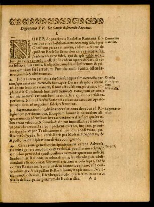 Disputatio XV. De Causis deserendi Papatus.
