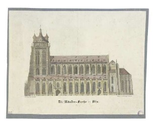 Münster Südseite. Um 1860
