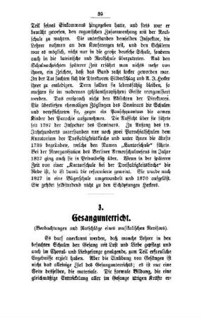 Gesangunterricht
