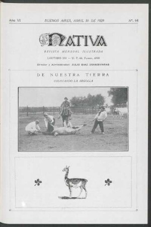 6.1929=Nr. 64: Nativa, 6.1929=Nr. 64