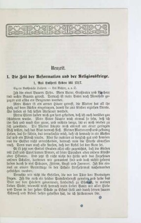 1. Aus Luthers Leben bis 1517