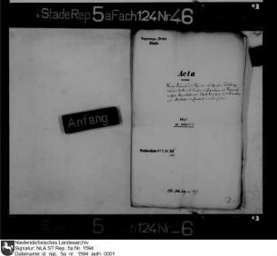 Bestallungen von Kanzler, Regierungsrat, Etatssekretär und Archivar nach dem Tod des Kanzlers Joachim Christiani von Ehrenburg und damit verbundenen Vakanzen