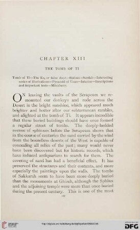 Chapter XIII: The tomb of Ti