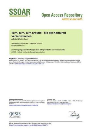 Turn, turn, turn around - bis die Konturen verschwimmen