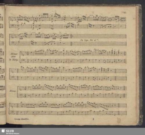 Menuet pour la Harpe / Mineur.