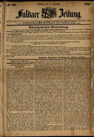Ausgabe vom Montag, den 31. Dezember 1883.