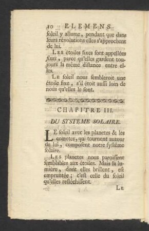 Chapitre III. Du Systeme Solaire